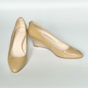 Cole Haan Prieta Wedge Pump in Nude